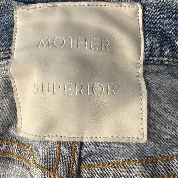 Mother Superior SZ 25 The Tomcat Jeans The Confession Distressed Rips Cropped - Picture 9 of 13